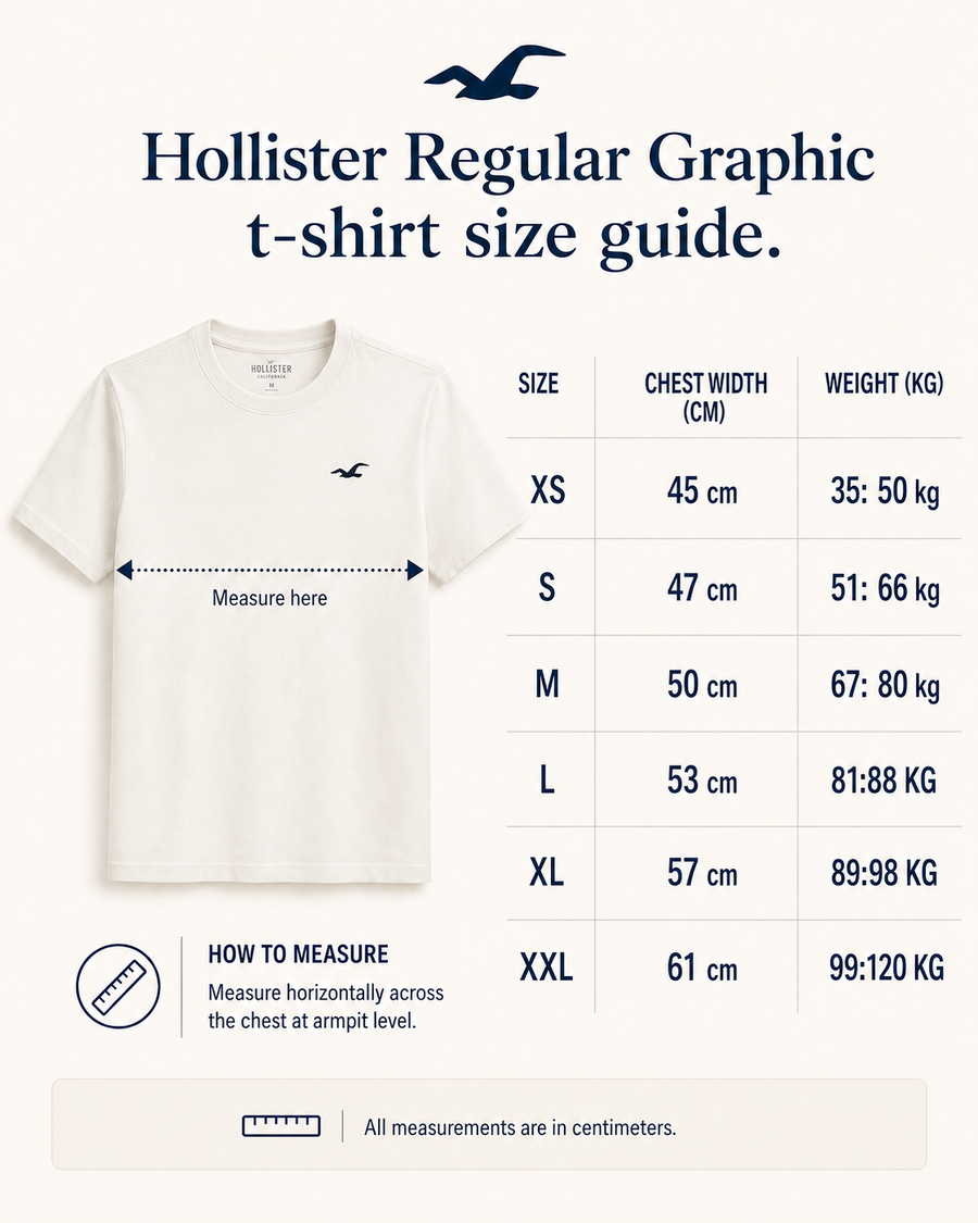 Hollister Graphic cotton Crew T-Shirt - Pack of 3