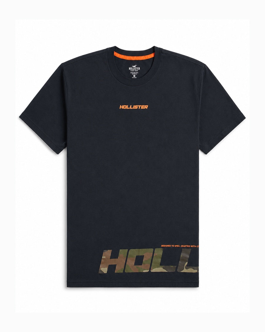 Hollister Graphic cotton Crew T-Shirt - Relaxed