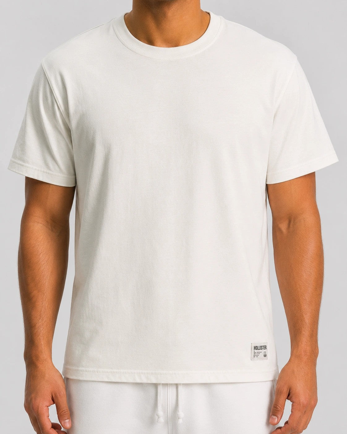 Cotton Hollister badge Crew T-Shirt