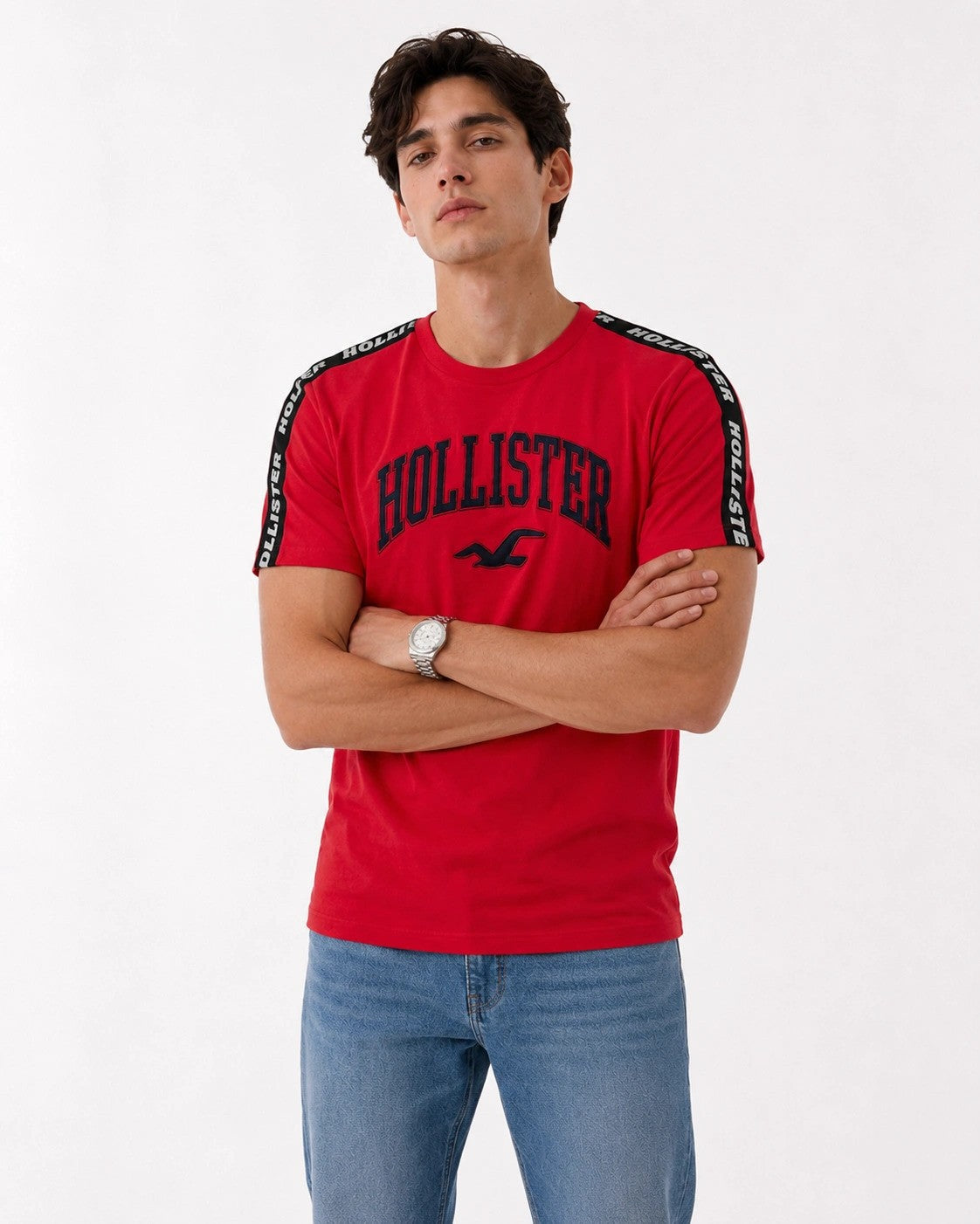 Hollister Graphic cotton Crew T-Shirt